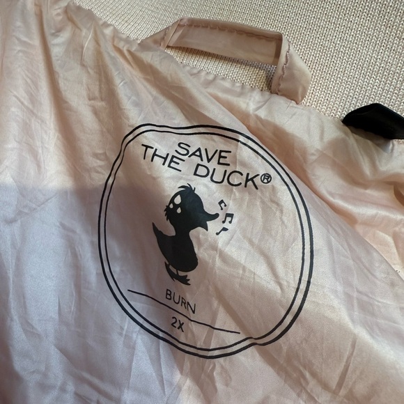 SAVE THE DUCK Refy Light Puffer Bomber jacket Pink Size 2X - Picture 9 of 14